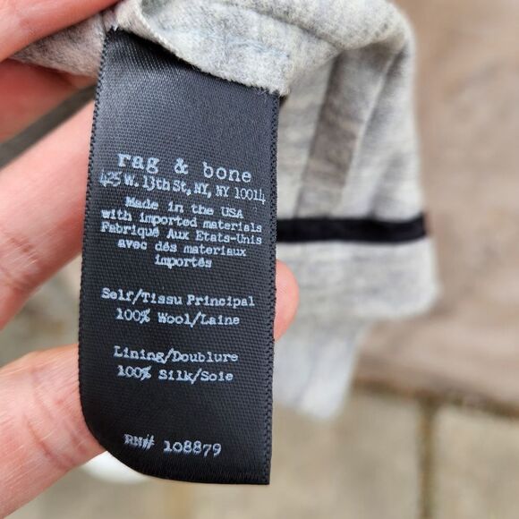 Rag & bone 100% wool gray shift dress - Picture 3 of 8